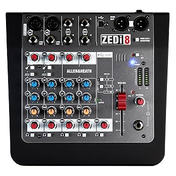 Amazon | ALLEN＆HEATH ZEDi-8 ハイブリットミキサー（ZEDi8/X